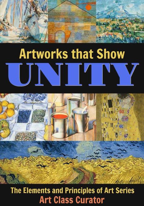 In this post from the elements and principles of art series on Art Class Curator, see varying examples of unity in art. From harmony with shape to unity using texture, find all of your unity in art examples in one place! Unity In Art Examples, Unity Art Projects, Elements Of Art Examples, Emphasis In Art, Unity In Art, Elements And Principles Of Art, Process Journal, Unity Art, Art Principles