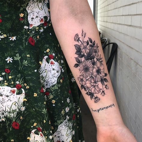 Flower Inner Wrist Tattoo, Forarm Coverups Tattoos Women, Inner Wrist Cover Up Tattoos For Women, All Black Tattoo Cover Up, Lower Forearm Tattoo Woman, Inner Wrist Tattoos For Women Cover Up, Cover Up Tattoo Designs For Women, Inner Forearm Tattoos For Women, Flower Cover Up Tattoo