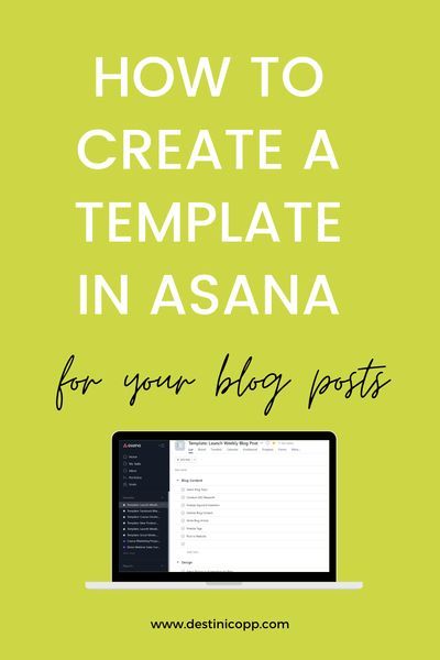 Want to save time and organize your tasks and projects? Well, yeah! Who doesn’t? Asana allows you to do this by creating and reusing templates. I have used templates for weekly content deliverables, marketing campaigns, new product development projects, and product launches. Here are some tips to help you set up templates for your projects and recurring tasks. #asanatemplates #blogposts #timesavingtemplates Blog Post Template, New Product Development, Freelance Business, Time Management Tips, Management Tips, Home Based Business, Blogging For Beginners, Business Tools, Business Blog