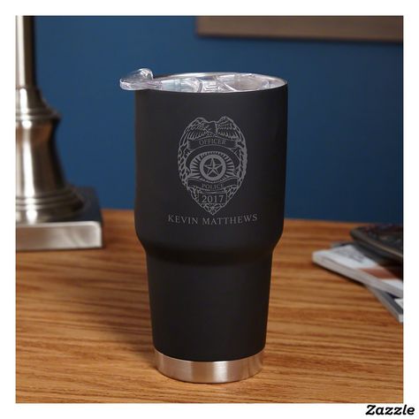 Police Christmas Gifts, Police Christmas, Police Party, Home Wet Bar, Custom Glasses, Police Gifts, Police Officer Gifts, Camping Birthday, Custom Tumbler Cups