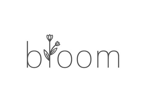 Bloom | Branding Concept Bloom Flowers, Bloom Logo, Florist Logo, Flower Logo Design, Logo Design Feminine, Feminine Logo, Floral Logo, Flower Logo, Typography Logo