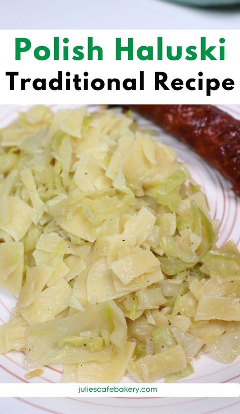 Halushki With Cabbage And Dumplings, Polish Cabbage And Noodles, Haluski Recipe Crockpot, Crockpot Haluski, Polish Cabbage Recipes, Polish Haluski Recipe, Hulushski Recipe, Haluski Fried Cabbage And Noodles, Cabbage And Noodles Recipe