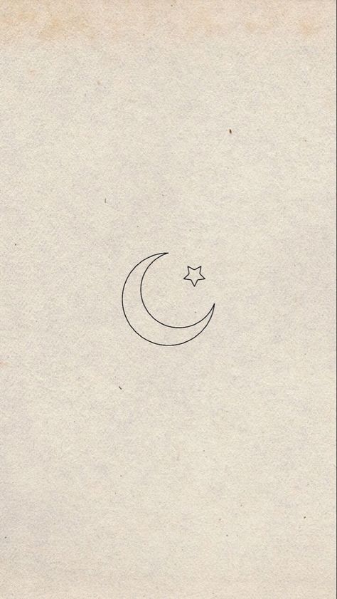 Small Tattoo Moon And Star, Crescent And Star Tattoo, Tiny Tattoos Moon And Stars, Lil Moon Tattoo, Basic Moon Tattoo, Half Moon Small Tattoo, Simple Moon Tattoos For Women, Line Work Moon Tattoo, Small Moon And Stars Tattoo