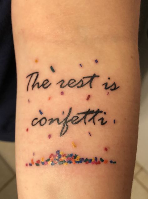 The Haunting Of Hill House Tattoo, Haunting Of Bly Manor Tattoo, The Rest Is Confetti Tattoo, I Love Me Tattoo, Wonderwall Tattoo, Bly Manor Tattoo, Haunting Of Hill House Tattoo, Hill House Tattoo, Confetti Tattoo