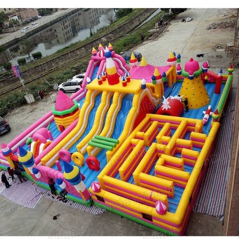 Inflatable Playground, Bounce Castle, Cool Pool Floats, Inflatable Obstacle Course, Bouncy House, Fun City, Inflatable Toy, Giant Inflatable, Sleepover Activities