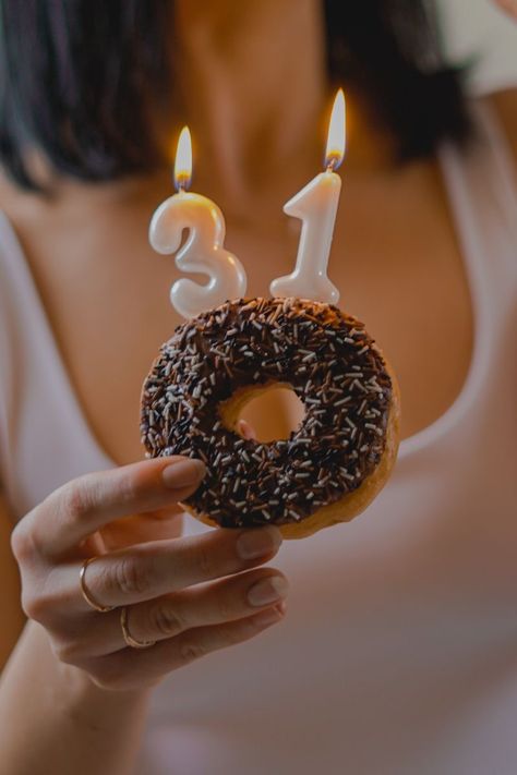 36 Birthday Ideas For Women, 31st Birthday Ideas For Her, 31 Birthday, Donut Candles, Happy Birthday Clip, Birthday Donuts, Birthday Clips, Birthday Ideas For Her, 31st Birthday