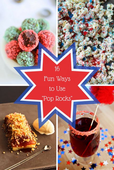 Homemade Pop Rocks, Rock Cookies Recipe, Pop Rocks Valentine, Nye Desserts, Patriotic Snacks, Chocolate Dessert Bar, Chocolate Potato Chips, Popping Candy, Cake Pop Maker