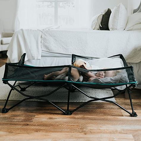 Amazon.com: Baby Delight Go with Me Bungalow Deluxe Portable Travel Cot: Baby Portable Toddler Bed, Toddler Travel Bed, Travel Bassinet, Camping With Toddlers, Camping With A Baby, Portable Bed, Travel Bed, Bathtub Decor, Sun Canopy