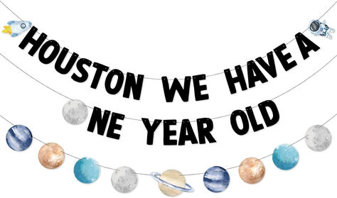 Outer Space First Birthday Banner Houston We Have a One Year Old Party Decorations Rocket Astronaut Solar System Planet 1st Celebration Party Hanging First Trip Around The Sun Supplies #ad #space #outerspace #spaceparty #spacebirthday #outerspacebirthdayparty #outerspacebirthdaypartybanner Outer Space First Birthday, Outer Space Banner, Space First Birthday, Space Banner, First Birthday Banner, First Trip Around The Sun, Outer Space Party, Outer Space Birthday, Space Birthday Party