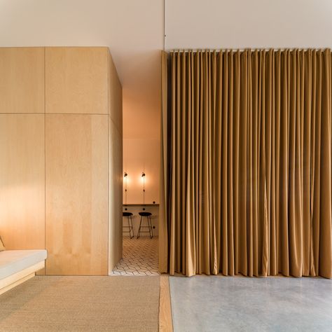 PURE / Sílvia Rocio + Mariana Póvoa + esse studio | ArchDaily Soundproof Windows, Curtains Room, Yellow Curtains, Curtain Room, Design Apartment, Thermal Curtains, Modern Curtains, Cheap Decor, Room Darkening