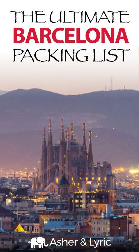 "What should I bring to Barcelona?!" Don't travel without reading this complete Barcelona packing list of all the things to bring & NOT to bring. What To Wear In Barcelona, Barcelona Packing List, Barcelona Holiday, Europe Travel Packing, Honeymoon Packing List, Seaside City, Holiday Packing, Packing Checklist, Backpacking Europe