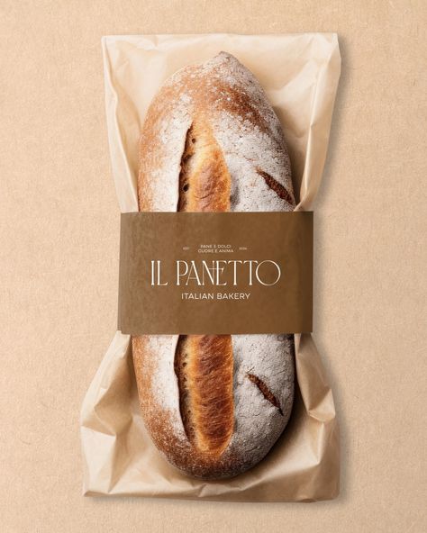 Pane e Dolci, Cuore e Anima Brand Identity Design for Il Panetto, an Italian bakery. #dbilpanetto #designersbrief 🤍 At Designs by Gabi, we create bespoke, delightful, memorable visual identity designs that truly represent your business values and connect with high-end customers. If you're ready to LEVEL UP inquiry from the link in bio! Let's create a brand identity you'll be proud of! . . . #bakery #pastry #italianstyle #bakerylove #bakerylogo #restaurant #pastrylovers #bakerybranding... Bakery Packaging Design Inspiration, Bakery Branding Design Inspiration, Italian Bakery Shop, Pastry Packaging Design, Bread Package Design, Italian Bakery Logo, Pastry Shop Branding, French Bakery Branding, Pastry Brand Identity