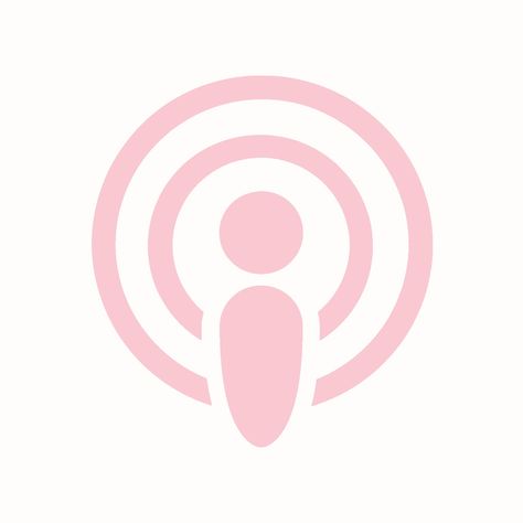 Podcast Pink Podcast Icon, Podcast Icon Aesthetic, Podcasts Icon, Podcast App Icon, Podcast Icon, Preppy Phone, Whats On My Iphone, Lily Wallpaper, Podcast Logo