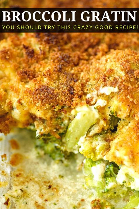 Side Dish Vegetable, Broccoli Gratin, Cabbage Side Dish, Broccoli Side Dish, Vegetable Recipe, What's For Dinner, Veggie Side Dishes, Broccoli Recipes, Veggie Sides