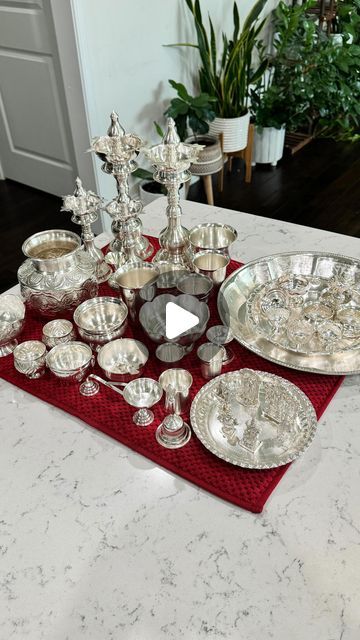 Silver Puja Items, Cleaning Silver, Puja Items, Pooja Items, Silver Pooja Items, Silver Cleaning, How To Clean Silver, Silver Items, Silver Polish