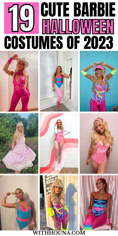 19 Insanely Cute Barbie Halloween Costumes of 2023 You Have to Get this Year Vet Barbie Costume, Skater Barbie Costume, Barbie Custom Outfits, Beach Barbie Costume, Work Out Barbie Costume, Unique Barbie Costume, Diy Barbie Costume For Kids, Barbie Ideas Outfit, Disco Barbie Costume