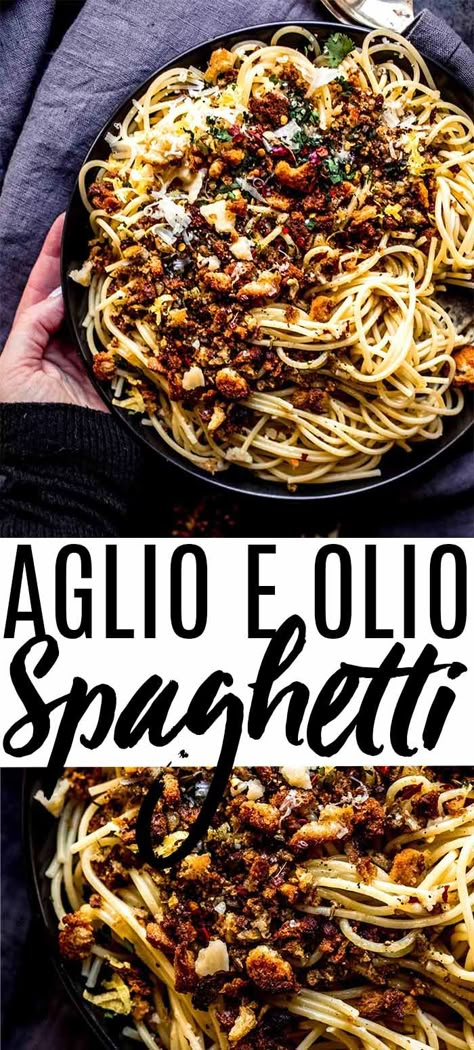 Olio Pasta, Recipes Spaghetti, Spaghetti Aglio E Olio, Easy Pasta Recipe, Italian Diet, Noodles Recipes, Pastas Recipes, Spaghetti Aglio, Aglio E Olio