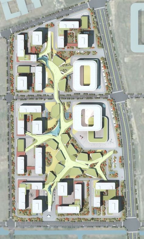 Social Housing Architecture, Masterplan Architecture, Landscape And Urbanism Architecture, Urban Design Diagram, Urban Design Graphics, Urban Design Architecture, Campus Design, Urban Design Concept, Urban Design Plan