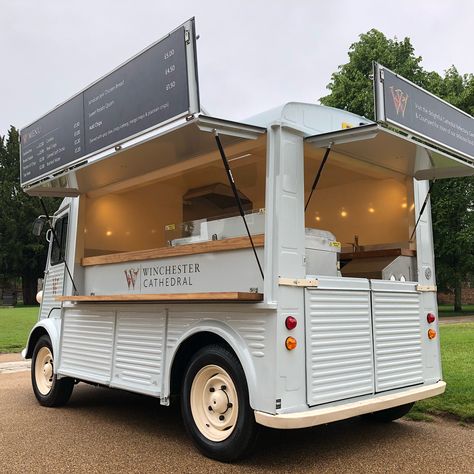 Citroen Food Truck, Crepe Truck, Coffee Vans, Kombi Food Truck, Horse Box Conversion, Citroen Type H, Winchester Cathedral, Pizza Truck, Catering Trailer