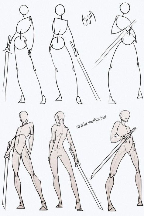 Drawing Poses Combat, Body Portions Drawing, Character Idle Pose, Idle Pose Reference, Combat Poses Reference, Idle Poses Reference, Idle Poses, Combat Reference, Sketch Tutorial