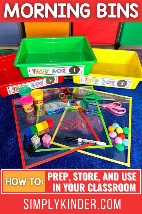 Busy Bins Elementary, Morning Work Preschool Activities, Morning Bins First Grade, Morning Bins Kindergarten, Morning Bins Preschool, Morning Work Preschool, Task Boxes Preschool, Task Bins, Busy Bins