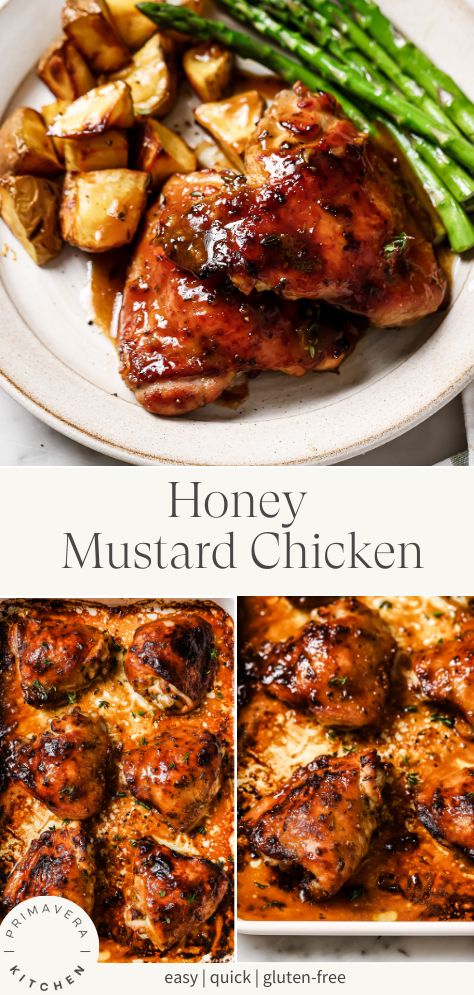 I make this Baked Honey Mustard Chicken recipe when I want to switch up our normal chicken dinners. It is super versatile, it only takes 5 minutes to prep the honey mustard sauce, and the oven takes care of the rest! Honey Mustard Chicken Casserole, Honey And Mustard Chicken, Baked Honey Dijon Chicken, Chicken Honey Mustard, Baked Honey Mustard Chicken, Cycle Care, Chicken Primavera, Honey Mustard Chicken Recipes, Mustard Chicken Recipes