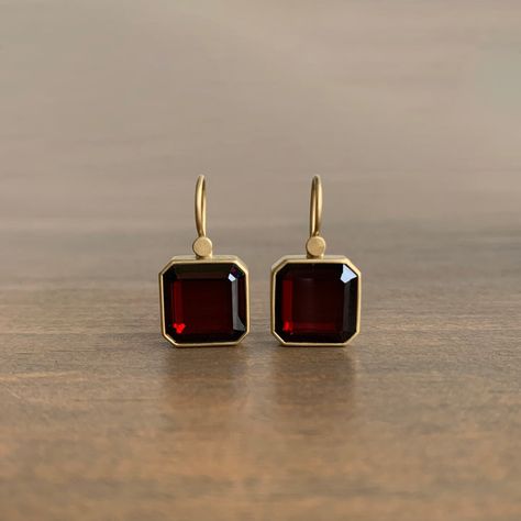 Vintage Garnet Earrings, Cube Earrings, Aquamarine Studs, Freshwater Pearl Drop Earrings, Rutilated Quartz Ring, Newport Rhode Island, Newport Ri, Dope Jewelry, Garnet Jewelry