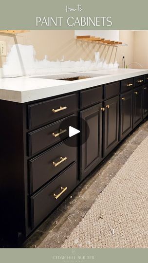 268K views · 19K reactions | Comment PAINT and I'll send you links to everything I used, including Paint Sprayers of all price ranges I'd recommend! I'll also send you a detailed step by step guide. 

Painting cabinets is a great way to immediately change up your home, whether it's in your kitchen, bathroom, or basement like me! Taking the proper prep is key to making sure your cabinet paint will last and not chip off! 

What do you think of the color I picked out for this basement bar renovation?! 
.
.
.
#DIYProjects #paintingcabinets #paintingproject #doityourself #homereno #homeupgrades #homeprojects | Kelsi Clem | cedar_hill_builder · Original audio Benjamin Moore Cabinet Paint, Cabinet Renovation, Clever Kitchen Ideas, Kitchen Cabinets Upgrade, Bar Renovation, Diy Home Updates, Paint Sprayers, Mobile Home Makeovers, Painted Cupboards