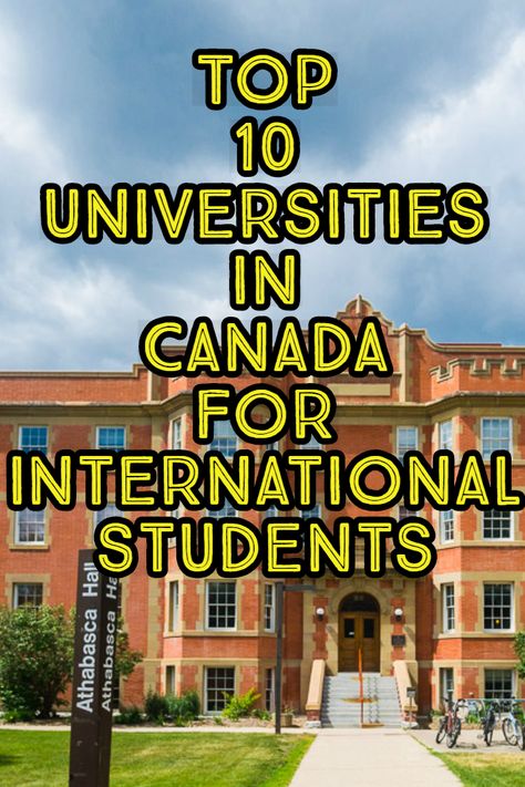 The Video lists the Top 10 Universities in Canada for International Students. These top Canadian universities have been ranked as one of the best universities in the country and also in the world. Be sure to check out the information in the video. The video also provides the academic requirements for students to get into those universities. Canada University, University In Canada, Universities In Canada, Best Universities, Canadian Universities, Study In Canada, American States, Us Universities, Canada City