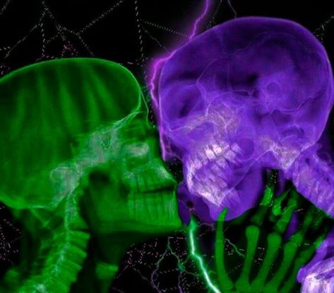 Green And Purple Dark Aesthetic, Purple Ghost Aesthetic, Green Neon Aesthetic, Purple And Green Aesthetic, Neon Green Aesthetic, Green Skeleton, Purple Gothic, Gothic Wallpaper, Zombie Girl