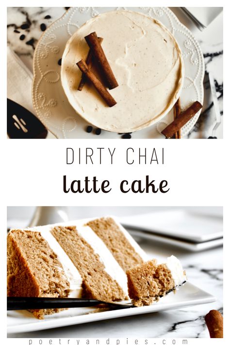 Chai Flavored Cake, Chai Cake Vegan, Chai Layer Cake, Gluten Free Chai Cake, Chai Flavored Recipes, Brown Sugar Chai Cake, Masala Chai Cake Recipe, Dirty Chai Latte Cake, Spiced Chai Cake