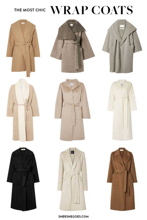 Wrap Coats Wrap Coats For Women, Long Belted Coat, Womens Dress Coat, Dress Coats, Coats For Women Winter Classy, Spring Coats, Luxury Fall Wrap Outerwear, Types Of Coats For Women, Spring Coats For Women