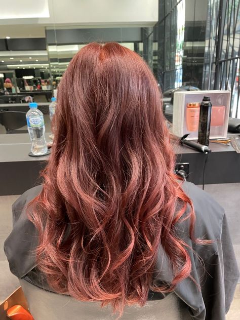 Fashion Bax Light Cherry Red Hair, Light Brown Hair With Red Highlights, Red Hair Cherry, Strawberry Red Hair, Red Highlights In Brown Hair, Red Pink Hair, Light Red Hair, Reddish Hair, Sandy Hair