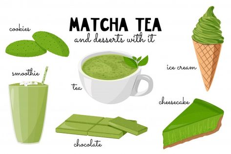 Cómo hacer té matcha | Vector Gratis Matcha Tea Ceremony, Te Matcha, Ice Cream Smoothie, Matcha Tea Set, Matcha Ice Cream, Matcha Cake, Ceremonial Matcha, Healthy Superfoods, Matcha Recipe