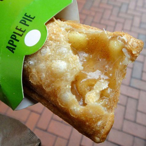 McDonald's Fried Apple Pie Recipe  These were the best!!! Pipping hot, crispy and awesome!!! Mcdonald's Fried Apple Pie Recipe, Fried Apple Pie Recipe, Fried Apple Pie, Mcdonalds Apple Pie, Apple Pie Ingredients, Discontinued Food, Fried Apple Pies, Fast Dessert Recipes, Fried Apple