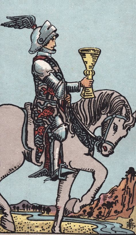 Knight Of Cups Tarot Meaning, Five Of Pentacles Tarot, Knight Of Cups Tarot, Five Of Pentacles, Pisces New Moon, Tarot Cups, Neptune Planet, Power Magic, Knight Of Cups