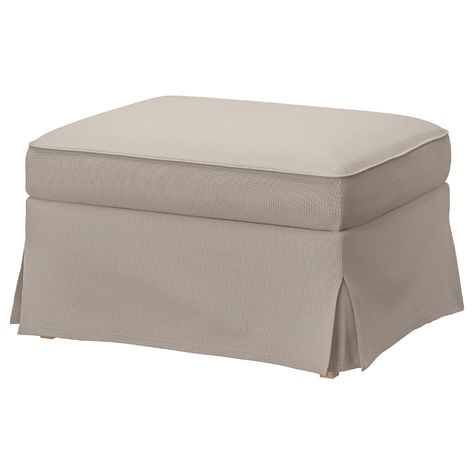 IKEA - UPPLAND, Ottoman, Totebo light beige, You can put things like magazines and toys in the storage space under the seat. The cover is easy to keep clean as it is removable and can be machine washed. A range of coordinated covers makes it easy for you to give your furniture a new look. Ikea Uppland, Ottoman With Storage, Ikea Website, Bench Covers, Sofa Seat, Furniture Covers, Polyurethane Foam, Storage Ottoman, Accent Furniture