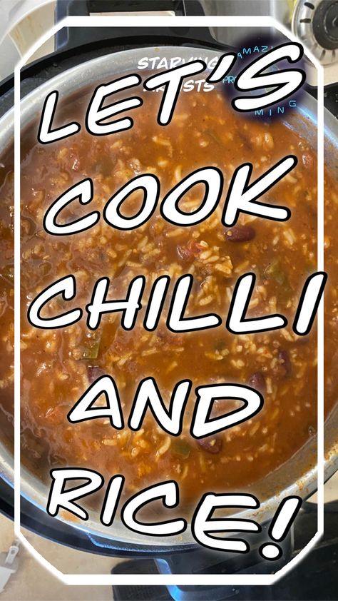 Chilli and Rice for under $20 Canadian – Amazing Gaming Productions Chili And Rice Recipe, Chili And Rice, Chili With Rice, Chilli And Rice, Chili Rice Recipe, How To Make Chilli, Chili Rice, Sauteed Peppers, Chili And Cornbread