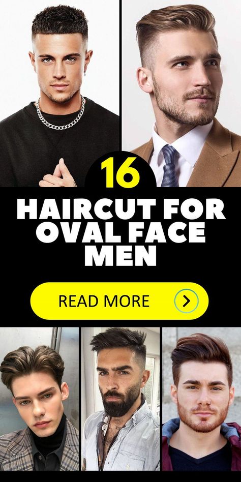 For men with oval faces, choosing the right haircut is essential. Short haircuts are ideal as they highlight the face's natural balance. Medium length hairstyles offer more styling options, perfect for those who like to switch up their look. Long haircuts can also work well, maintaining the face's natural proportions. Adding sunglasses or glasses can accentuate the face's features, making it a key consideration for those with oval faces. Man Haircut Long Face, Men’s Haircut For Oval Faces, Rectangle Face Shape Haircuts Men, Men Haircut Styles Oval Face, Man Haircut And Beard, Oval Face Men Haircut Styles, Haircuts For Men With Oval Faces, Hairstyle Men Oval Face, Mens Hair Oval Face