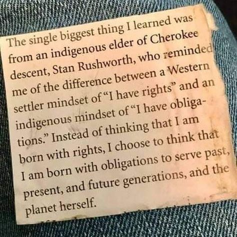 The difference between "Entitlement" and "Responsibility" . American Quotes, Native American Wisdom, Turtle Island, Native American Quotes, Life Rules, Good Thoughts, Good Advice, School Stuff, Great Quotes