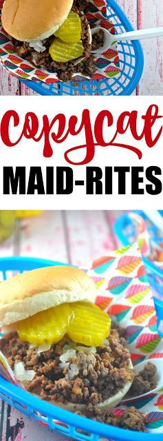 Iowa Maid Rites, Maidrites Recipe, Maid Rite Recipe, Maid Rites, Maid Rite Sandwiches, Loose Meat, Loose Meat Sandwiches, Meat Sandwich, Frugal Meals