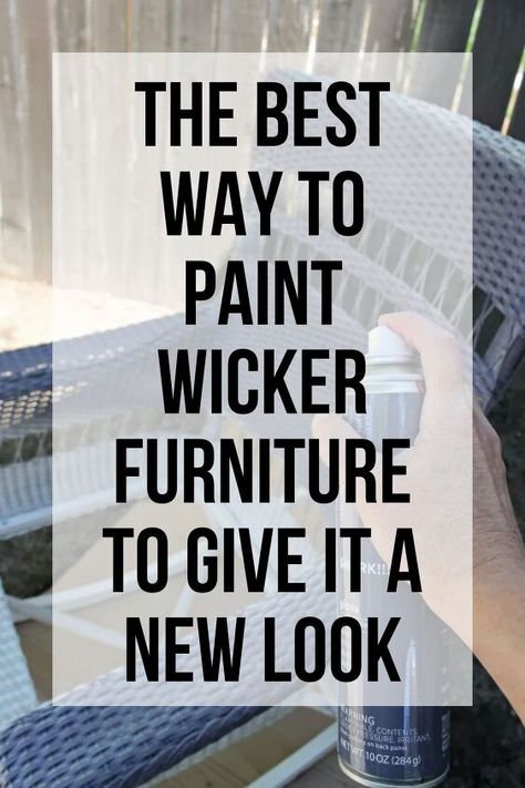 Paint Wicker Furniture, Wicker Chair Makeover, Spray Paint Wicker, Paint Wicker, Wicker Porch Furniture, Wicker Bedroom Furniture, Wicker Furniture Makeover, Wicker Furniture Cushions, Painting Wicker Furniture