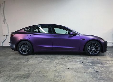 Midnight Purple Car, Purple Car Wrap, Tesla Wrap, Midnight Purple, Purple Car, Vehicle Accessories, Wrap Ideas, Pretty Cars, Purple Rain