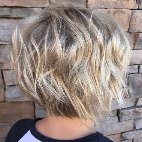 100 Mind-Blowing Short Hairstyles for Fine Hair #cutebobhairstyles Short Fuzzy Hair, Short Shaggy Bob Choppy Layers Over 50, Choppy Bob Hairstyles For Fine Hair Over 50, Short Shaggy Bob Choppy Layers, Short Messy Bob Choppy Layers, Shaggy Bob For Fine Hair Choppy Hairstyles, Chin Length Bob With Layers, Bixby Haircut, Shaggy Bob For Fine Hair