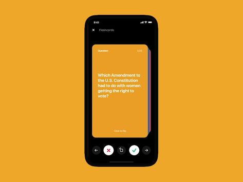 Flashcard Design, Micro Interaction, Flashcard App, Ux Design Principles, Ui Ux 디자인, App Design Layout, Card Ui, Quiz Design, Swipe Card