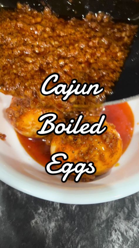 Seafood Boiled Eggs Recipes, Tiktok Egg Boil Recipes, Boiled Egg Boil, Cajun Eggs Recipe, Boiled Eggs Sauce, Shrimp And Egg Boil, Spicy Egg Boil, Seafood Boiled Eggs, Boiled Eggs With Sauce