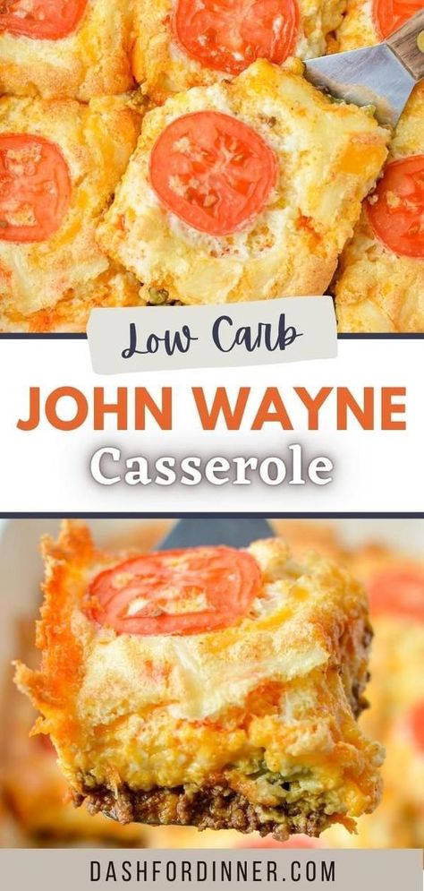 Dinner Recipes Hamburger, John Wayne Casserole Recipe, Recipes Jalapeno, John Wayne Casserole, Recipes Hamburger, Ground Beef Casserole Recipes, Healthy Low Carb Dinners, Low Carb Low Fat Recipes, Keto Beef Recipes