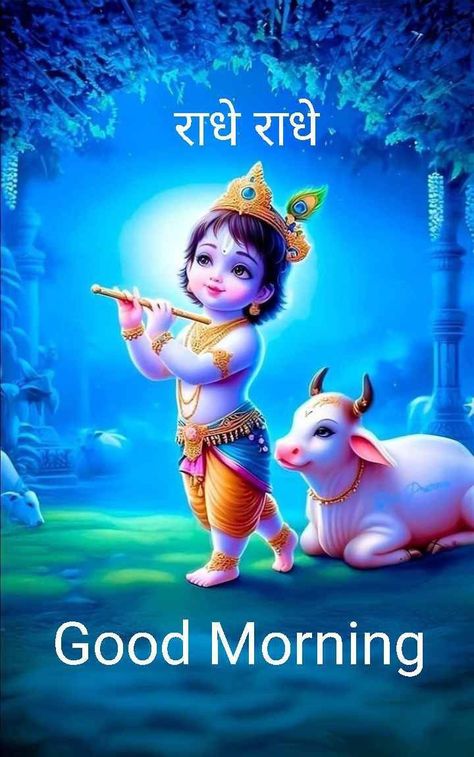 Good Morning Quotes Krishna, Jay Shree Krishna Good Morning, Good Morning Krishna Images, Krishna Good Morning Images, Krishna Good Morning, Maha Ashtami, गणेश जी, Jay Shree Krishna, Good Morning Clips