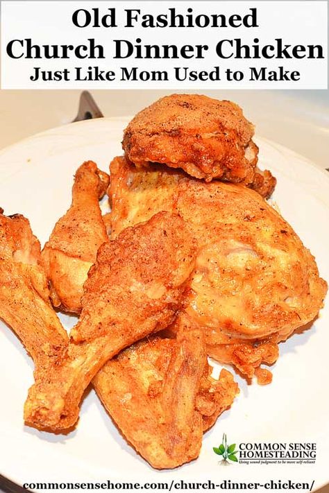 Fried Chicken Recipe Southern, Dinner Chicken, Cooking For A Crowd, Fried Chicken Recipes, Recipes For Dinner, Old Fashioned Recipes, Potluck Recipes, Fries In The Oven, Chicken Dishes Recipes