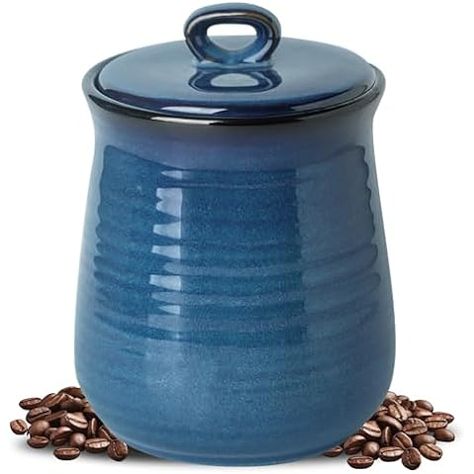 Amazon.com: 40 OZ Cookie Jar,Dog Treat Jar, Kitchen Canisters for Countertop for Food Storage Coffee, Tea,Flour, Beans, Spices, Nuts and More Ceramic Jar with Lid. : Home & Kitchen Container Bedroom, Bedroom Vase, Laundry Organizer, Ceramic Food, Jar Kitchen, Dog Treat Jar, Countertop Storage, Coffee Canister, Kitchen Jars